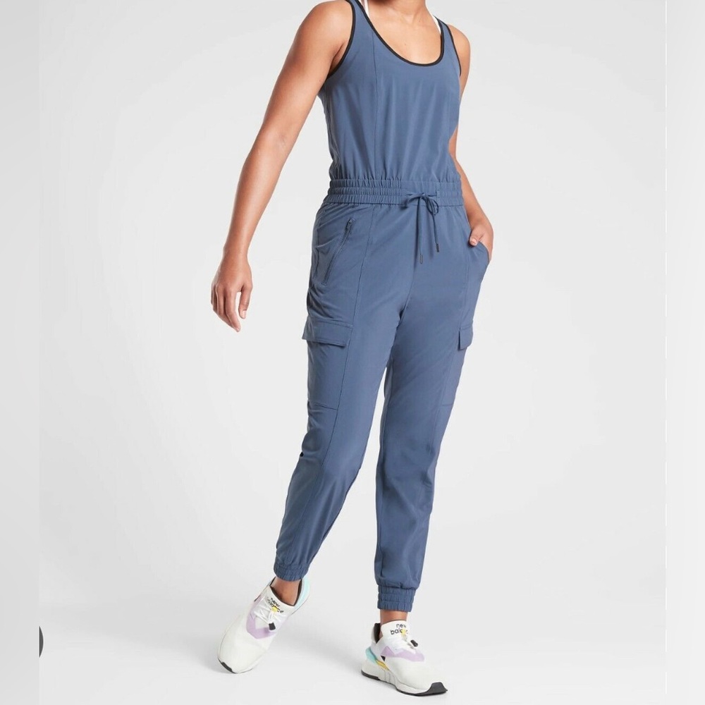 Athleta Unbound Jumpsuit in Iron Blue